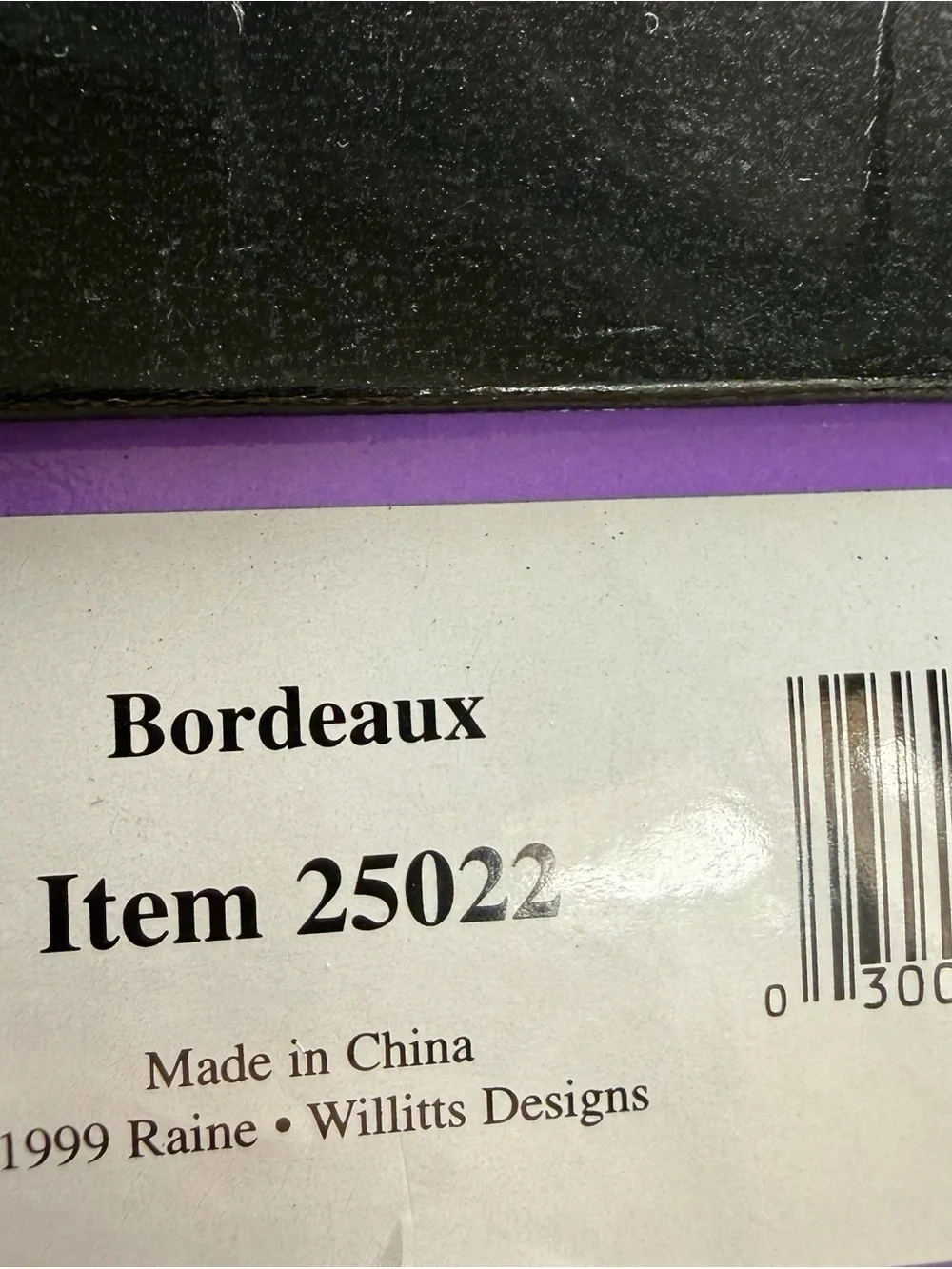 Bordeaux Just The Right Shoe Raine Willitts 25022 1999 Original Box As Is